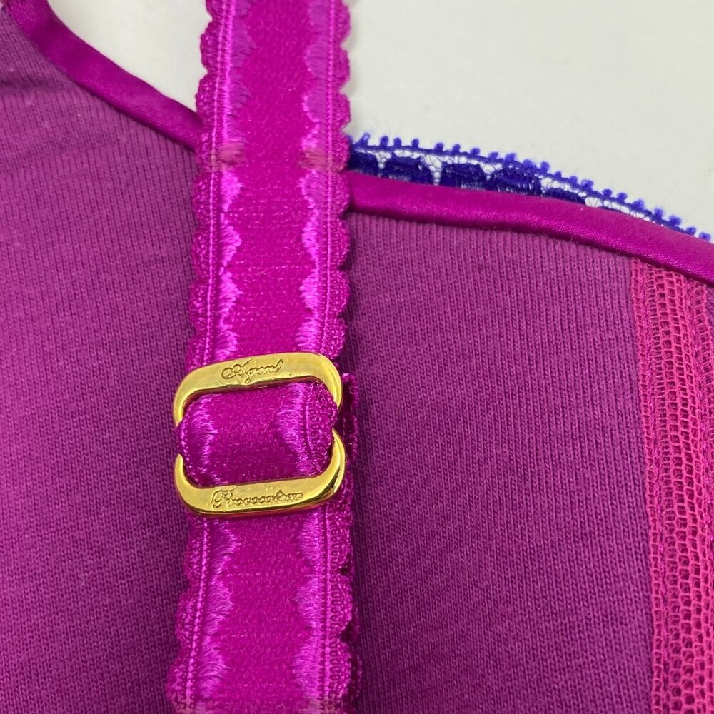 Agent Provocateur Molly Purple Silk Bra 36D New - Picture 11 of 14